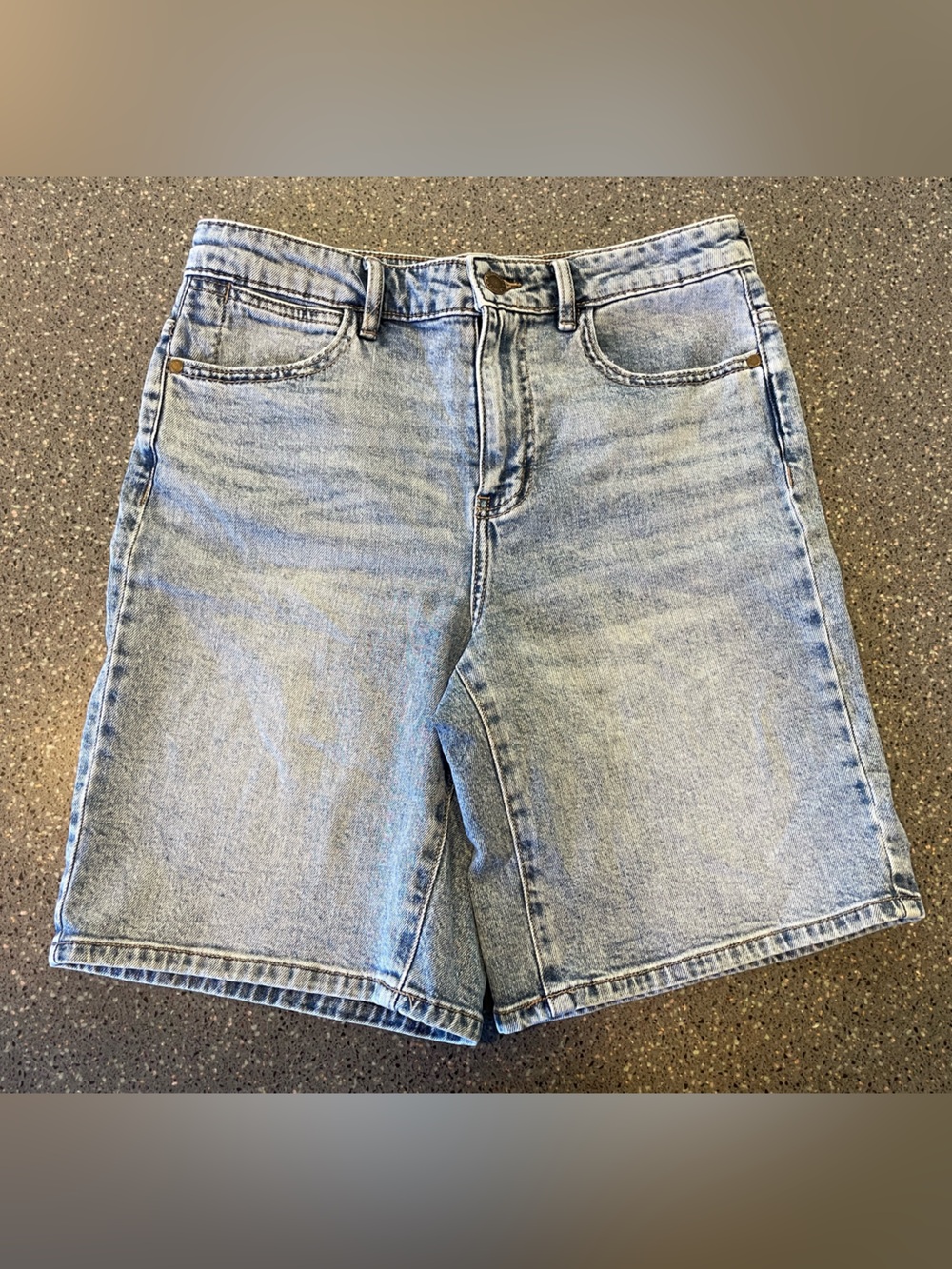 Wrangler Light Wash Blue Denim Jean Shorts